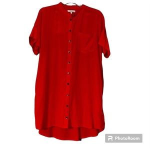 Madewell red shift dress